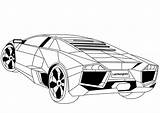 Lamborghini Colorear Diablo Veneno sketch template
