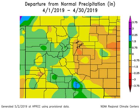 April Climate Review Across Southern Colorado