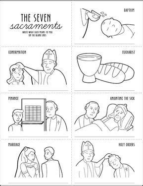 printable  sacraments coloring pages