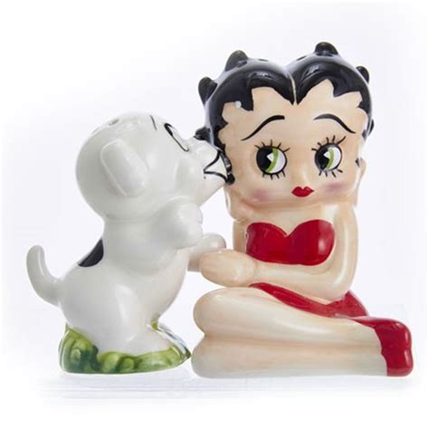 betty boop pudgy kiss salt and pepper shaker set