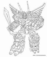 Predaking Transformer Bruticus Gundam sketch template