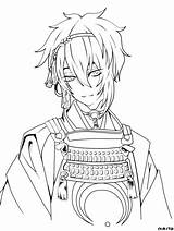 Touken Ranbu sketch template