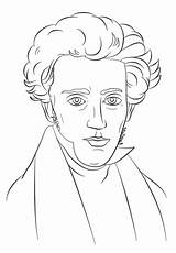 Kierkegaard Coloring Pages Søren Soren Printable Supercoloring Cartoon Categories Crafts Sheets sketch template