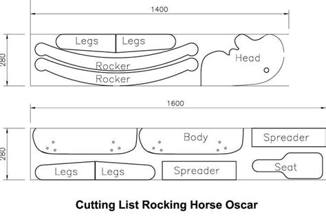 printable rocking horse plans  printable templates