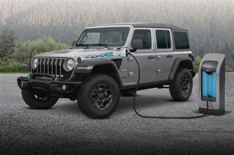 jeep wrangler phev spotted charging electricvehicles