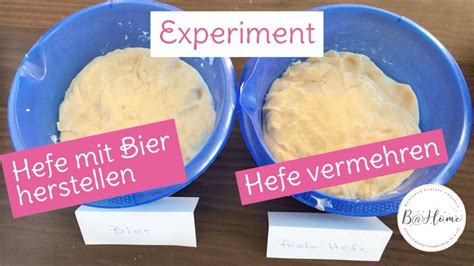 experiment hefe vermehren  hefe mit bier herstellen