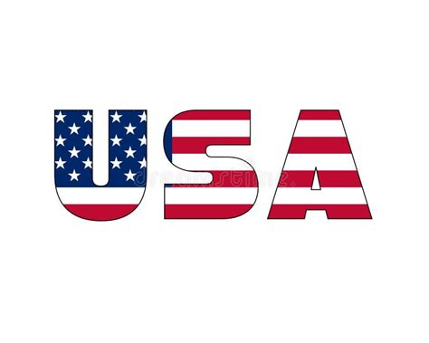 usa flag letters stock illustrations  usa flag letters stock