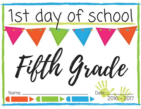 day  school printable signs