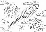Ausmalbild Silvester Ausmalbilder Rakete Malvorlage Malen Vorlage Feiertage Silvesterrakete Neujahr Kinderbilder Raketen Verwandt öffnen Großformat X13 sketch template