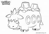 Pokemon Coloring Pages Camerupt Printable Kids sketch template