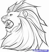 Aslan Narnia Chronicles Dragoart sketch template