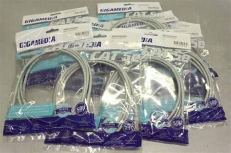gigamedia ggm catebm cate  cable cable utp patch cord original packaging ebay