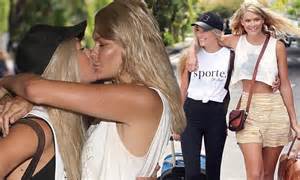 Tiffany Scanlon Kisses Megan Marx As She Arrives In Bali