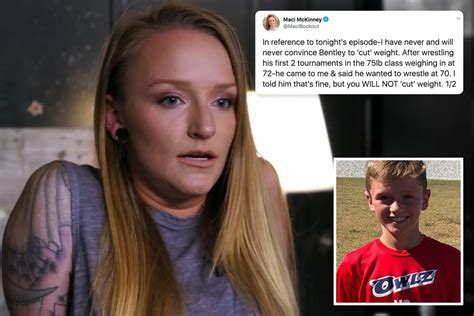 Teen Mom Maci Bookout Says She ‘never’ Told Son Bentley 11 To ‘cut