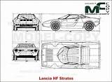Stratos Lancia Hf sketch template