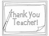 Teacher Thank Appreciation Coloring Pages Printable School Kids Cards Ecoloringpage Sheets Printablee sketch template