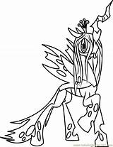 Queen Chrysalis Magic Coloringpages101 sketch template