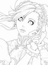 Coloring Pages Li Chun sketch template