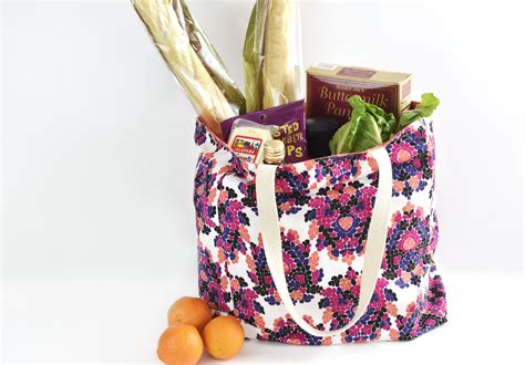 sewing pattern   durable reusable grocery bag