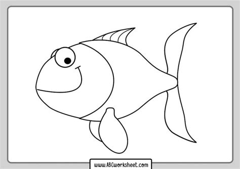 fish coloring pages  kids  children abc worksheet fish