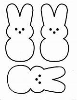 Peeps Easter Printable Pages Peep Bunny Print Coloring Color Candy Cutouts Shape Template Nonsense Nanny Book Think Baby Decor sketch template