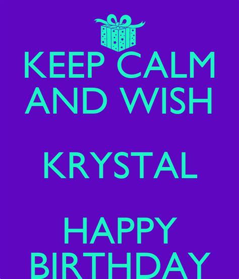 calm   krystal happy birthday poster jenn  calm  matic