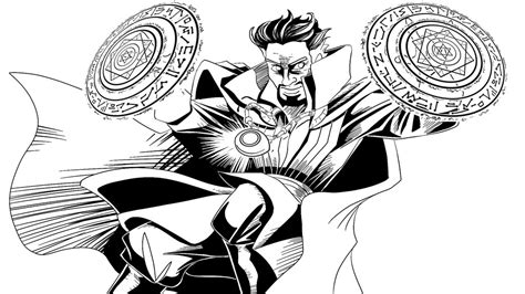 doctor strange  power coloring page  printable coloring