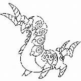 Pokemon Coloring Scolipede Bug Pages Colouring sketch template