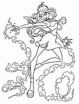 Winx Coloring Pages Club sketch template