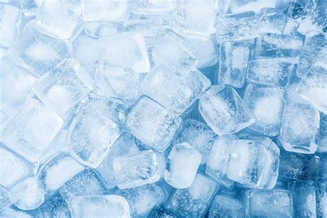 crystal clear ice cubes  background stock photo image  fresh piece