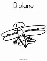 Biplane Coloring Template Built California Usa Twistynoodle Change Noodle sketch template