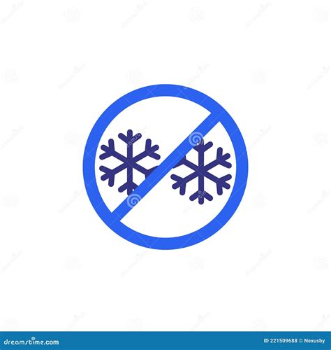 frost icon ice  vector sign stock vector illustration  frost prevent