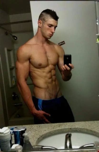 shirtless male muscular beefcake hunk muscle jock hot body dude photo