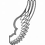Wing Clipart Bird Drawing Clip Svg Outline Wings Cliparts Mythological Web Vector Arts Library Icon Px  1024 sketch template