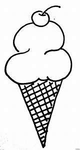 Ice Cream Cone Drawing Sketch Coloring Icecream Scoop Drawings Simple Easy Cute Cherry Clipart Cones Getdrawings Dallmeier Kim Sketches Clipartmag sketch template