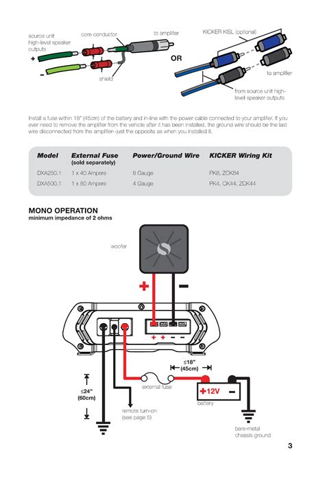 kicker   ohm wiring solved wiring diagrams   kicker   amp fixya   ohm wiring