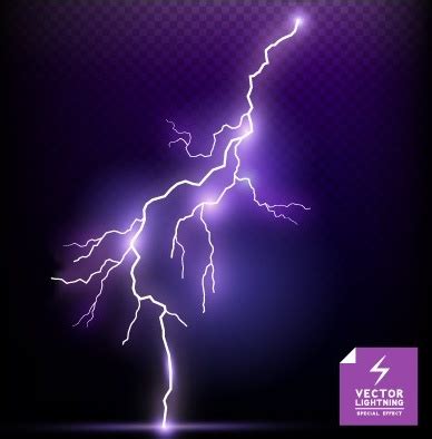realistic lightning effect vector background art vectors graphic art