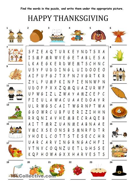 happy thanksgiving wordsearch puzzle thanksgiving worksheets