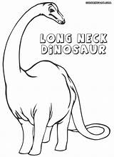 Neck Long Getdrawings Dinosaur Drawing Dinosaurs Coloring Pages sketch template