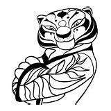 Kung Tigre Colorare sketch template