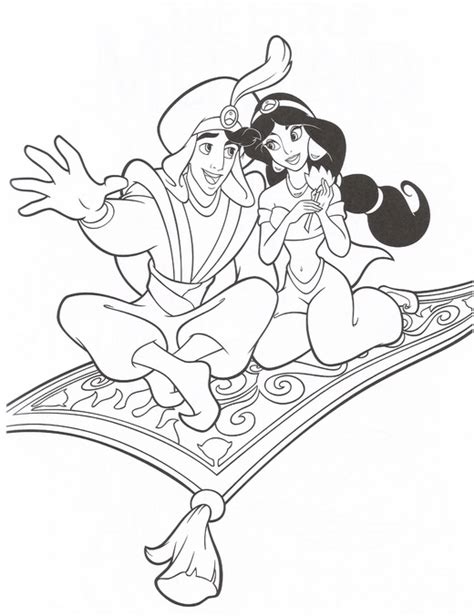 princess jasmine coloring page coloring book