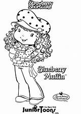 Coloring Strawberry Pages Shortcake Blueberry Muffin sketch template