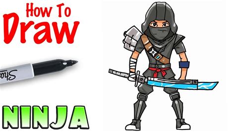 draw  ninja fortnite youtube