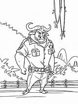 Chief Bogo Zootopia Police Department Pages2color Pages Cookie Copyright 2021 sketch template