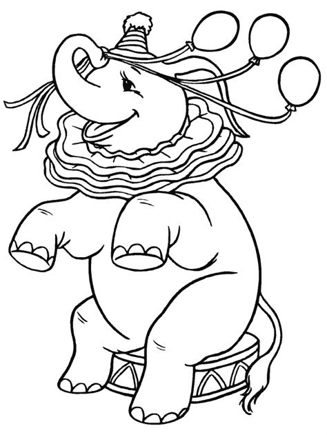 circus animals coloring pages