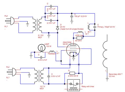 vacuum tube tesla coil vttc schematic interpretation electrical engineering stack exchange