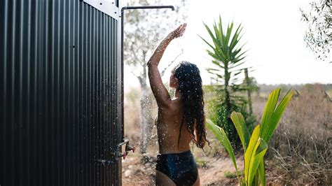 34 How I Shower In The Cabin [outdoor Hot Water Shower] Youtube