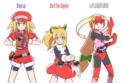 Roll Roll Caskett And Roll Exe Mega Man And 5 More Drawn By Kumo