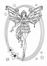 Coloring Pages Fairy Bloom Winx Club Cartoon sketch template