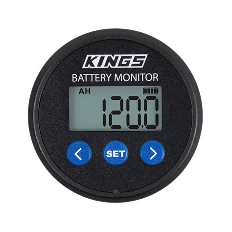 kings  battery monitor  shunt lithium compatible backlit lcd display  shunt